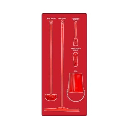 Accuform WET ZONE STOREBOARDS MAXDUTY PSB613RDRD PSB613RDRD